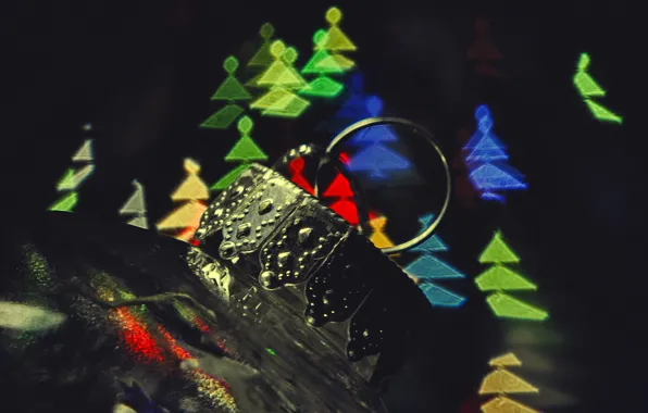 Macro, background, toy, new year