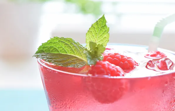 Raspberry, food, drink