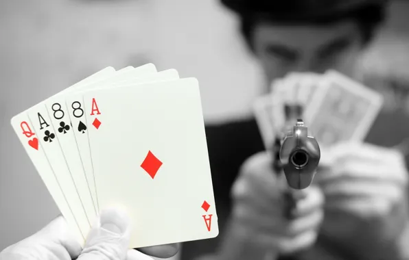 Card, gun, the game
