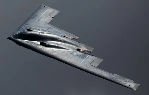 The sky, weapons, the plane, B-2 Spirit