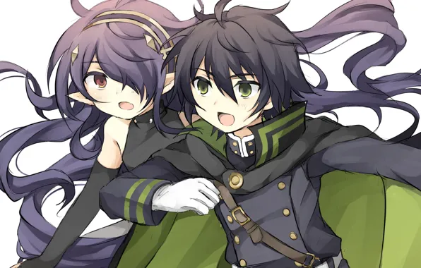 Two, Owari no Seraph, The last Seraphim, Yuichiro Hakua, Shuramaru