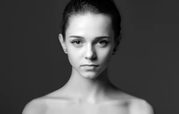 The beauty, Stepan Gladkov, b & W photograph