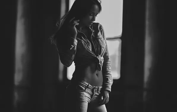 Tummy, jeans, Angelina, Angelina Petrova, Angelina Petrova