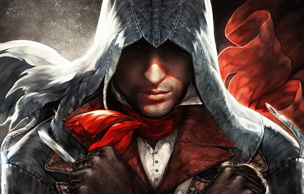 Picture hood, assassin, Assassin's Creed Unity, arno dorian