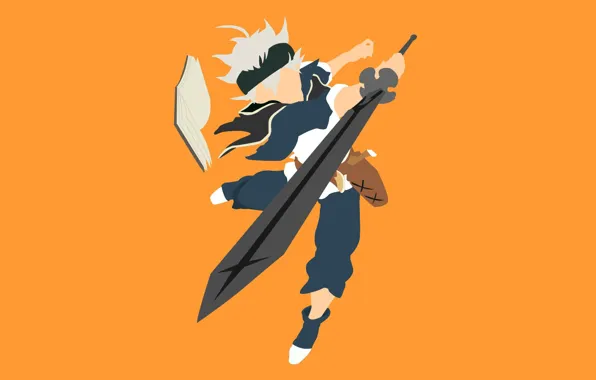 Wallpaper sword, guy, Black Clover, Asta for mobile and desktop