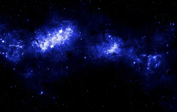 The sky, the universe, fractals, stars, the dark background, galaxy