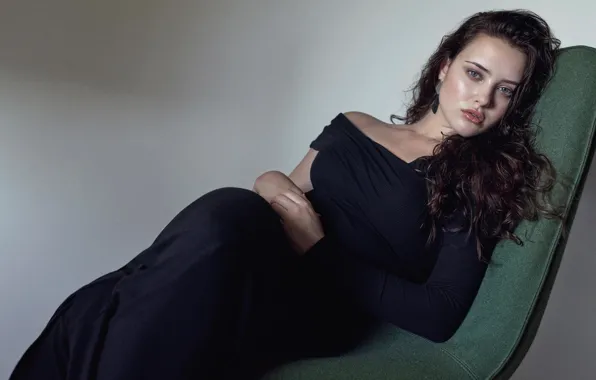 Picture actress, brunette, Katherine Langford, Catherine Langford