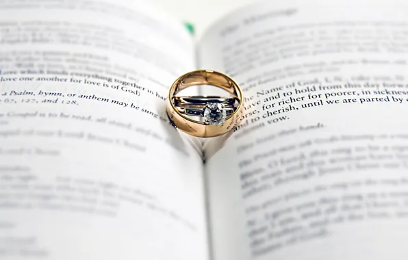 Macro, ring, wedding, Wedding Day