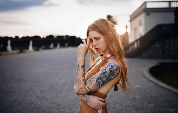Girl, tattoo, Julia Wendt