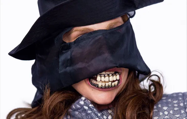 Girl, style, music, teeth, hat, music, Monster, actress