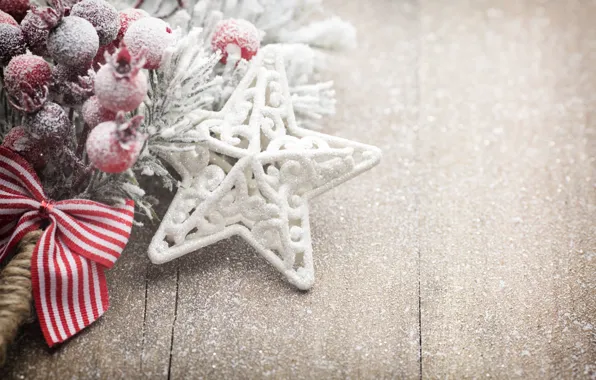 Picture winter, snow, decoration, star, New Year, Christmas, golden, star