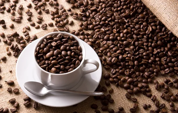 Picture coffee, grain, mug, Cup