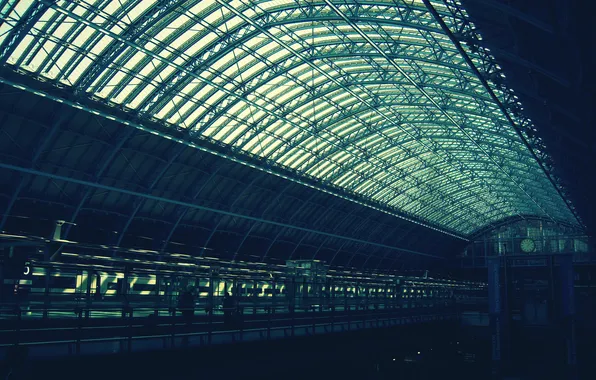 Station, London, station, london, Peron, skyofca, st. pancras station