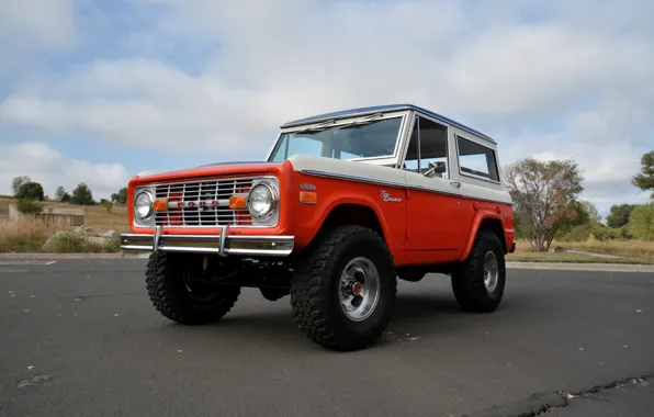 Wallpaper asphalt, Ford, 1971, Wagon, Bronco, Baja Edition, Stroppe ...