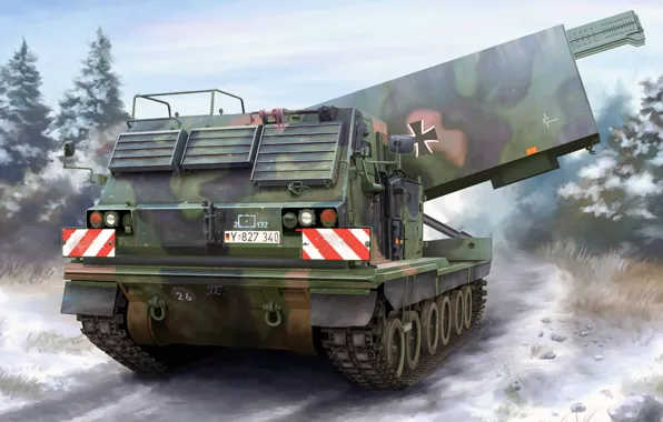 Germany, MLRS, MLRS, M270, American universal launcher, Multiple Launch Rocket System