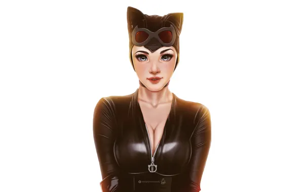 Picture Minimalism, Look, Costume, Background, Latex, Catwoman, Art, Cat woman
