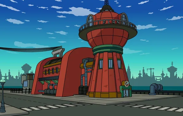 Street, the building, Futurama, Futurama, Planet Express