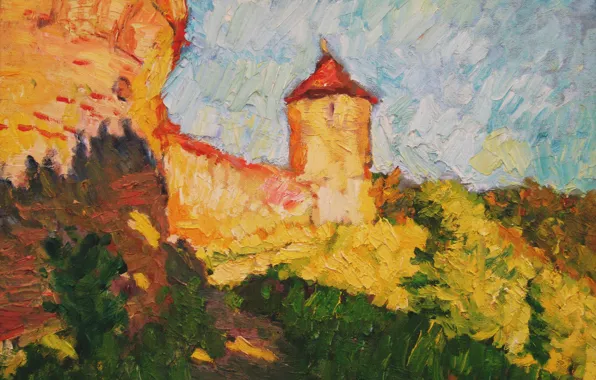 Picture tower, 2006, fortress, Landscape, path, The petyaev