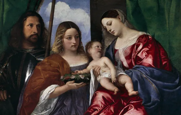 Picture girl, children, people, male, painting