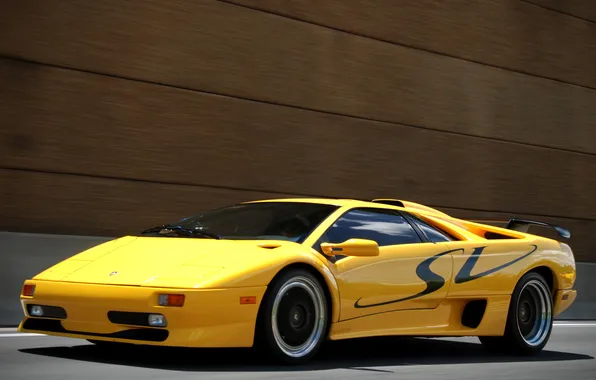 Lamborghini, supercar, yellow, Diablo