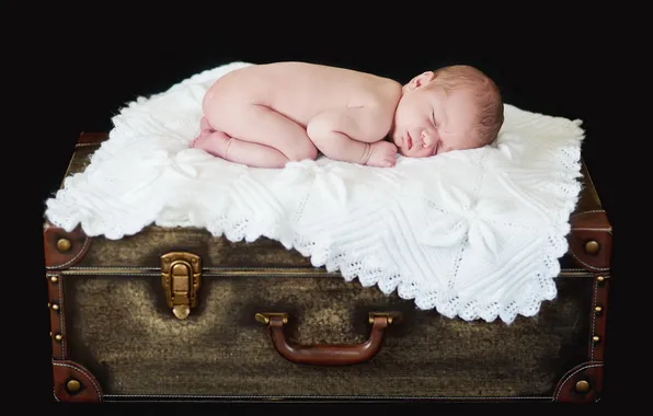 Mood, suitcase, baby