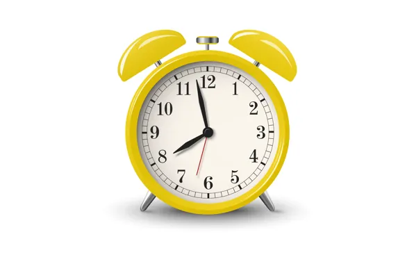Time, Wallpaper, arrows, watch, alarm clock, figures, white background, wallpaper