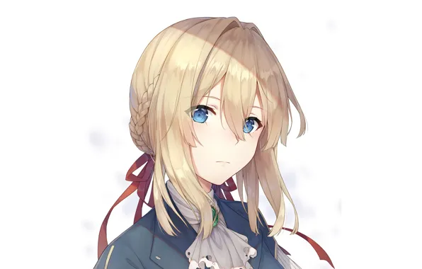 Girl, portrait, cyborg, Violet Evergarden