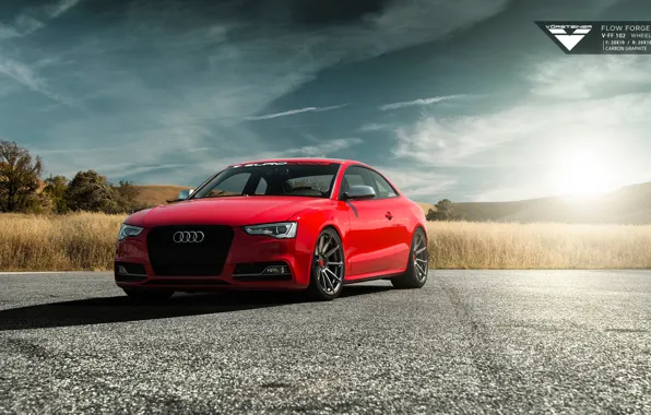 Audi, Red, Vorsteiner, Tuning, Audi S5, 2015, Audi Cars, Audi Tuning