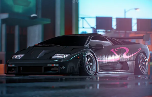 Auto, The game, Machine, Car, NFS, Art, Voitur, Night
