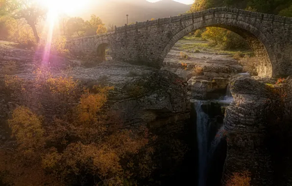 Light, bridge, morning