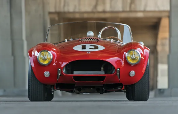 Shelby, Red, race, Cobra, 1964, competition, 289