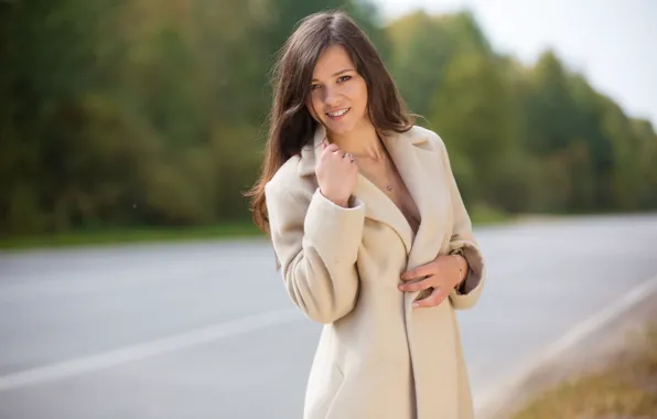 Look, model, hair, coat, Audrey