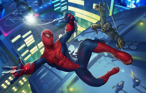 Picture costume, superhero, The Amazing Spider-Man, New spider-Man, Lizard