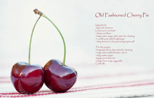 Picture macro, cherry, food, recipe