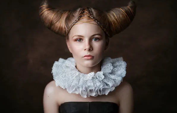 Portrait, girl, zodiac, Taurus, Victoria Manashirov