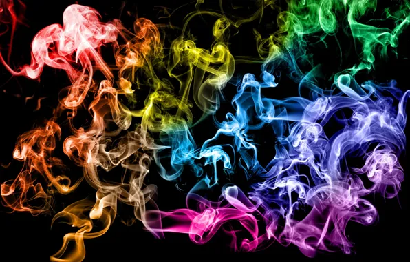 Picture ring, Smoke, colorful