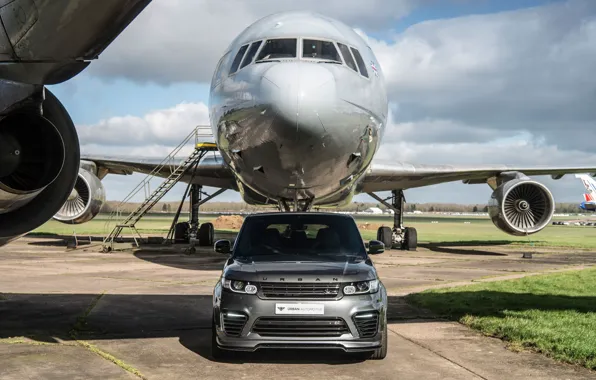 Land Rover, Range Rover, Sport, Silver, Aircraft, SVR, Urban Automotive