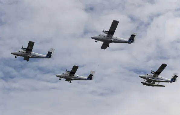 Sky, aircraft, cloud, airplane, seaplane, kumo