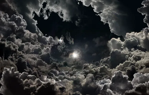 The sky, stars, clouds, nature