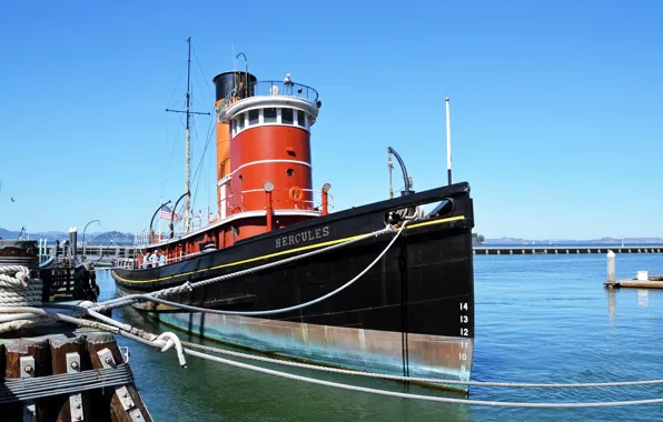 Wallpaper, ship, pier, wallpaper, CA, the ship, ship, vessel