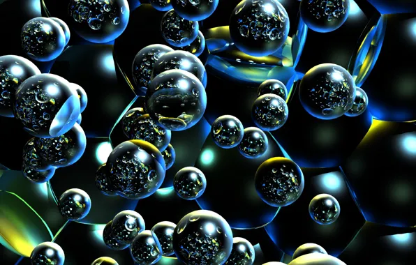 Bubbles, reflection, texture