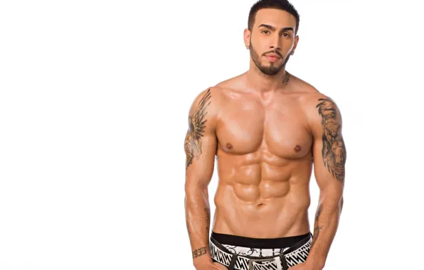 Body, tattoo, guy, torso, press