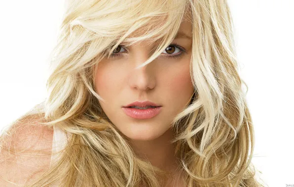 Portrait, close, blonde