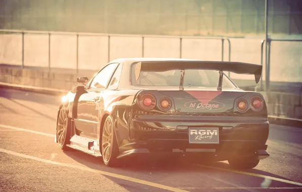 Nissan, r34, skyline gtr