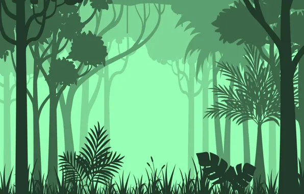Forest, Green, Green, Forest, Tropical background, Tropical background