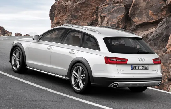 The sky, stones, Audi, audi, drives, quattro, the front, allroad