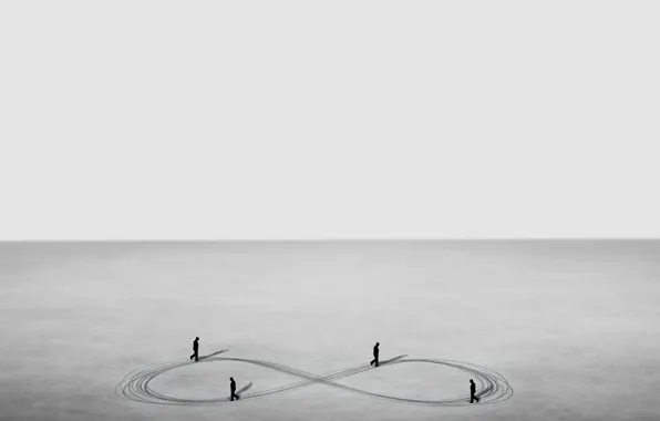 Road, the way, silhouettes