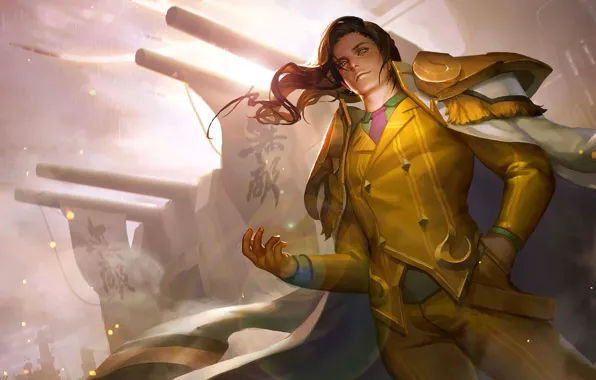 Look, the game, male, guy, King of Glory, The king of glory, yellow suit
