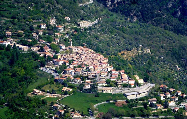 Picture landscape, mountains, France, home, village, clan