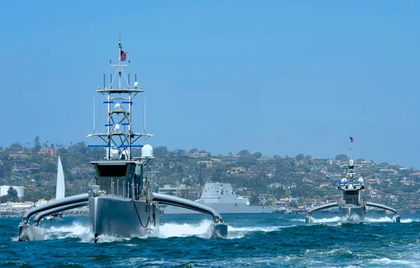Sea, US NAVY, Seahawk, drones, Sea Hunter